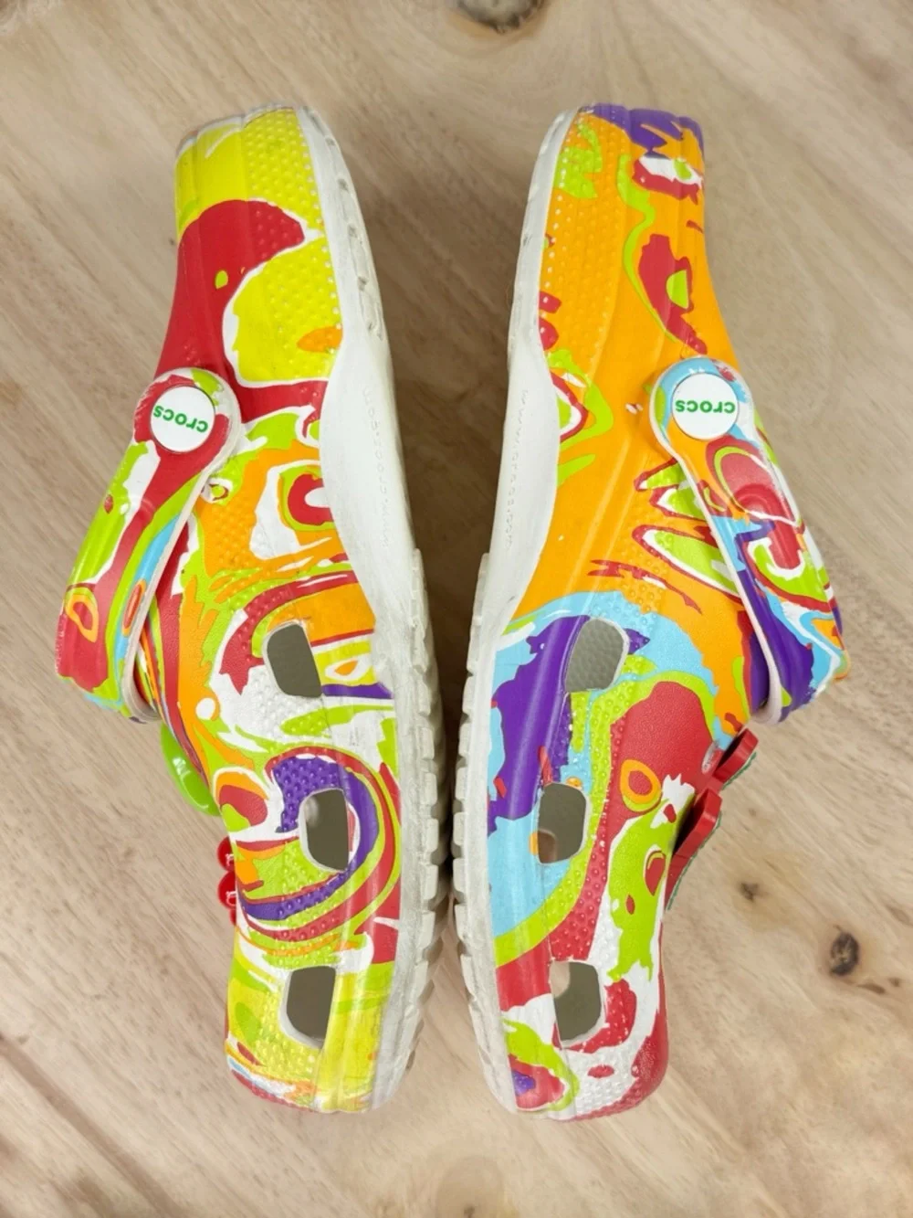 Crocs x‎ Trix Classic Clog Multicolor Tie Dye Marble Women 8 Men 6
